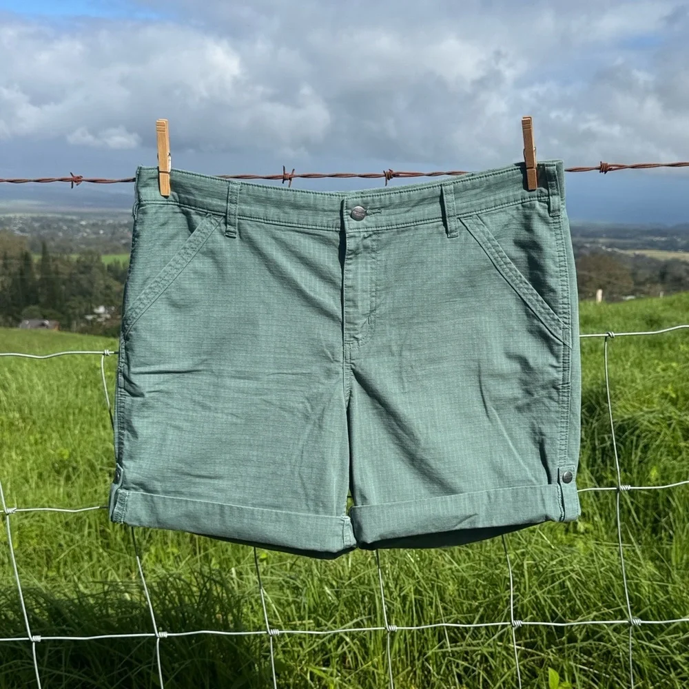 Carhartt original fit green painter Utility Shorts 18